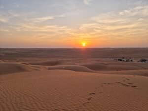 Sonnenuntergang über der Wüste