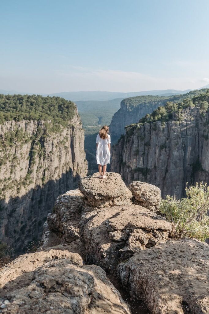 Solo Reisende am Canyon