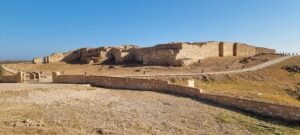 Blick auf Khor Rori (Sumhuram), die alte Festung im Oman