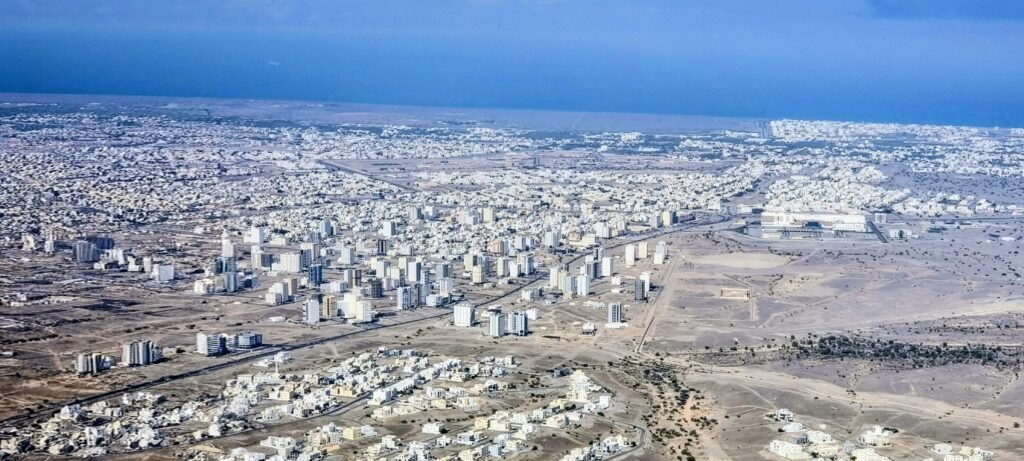 Salalah im Landeanflug