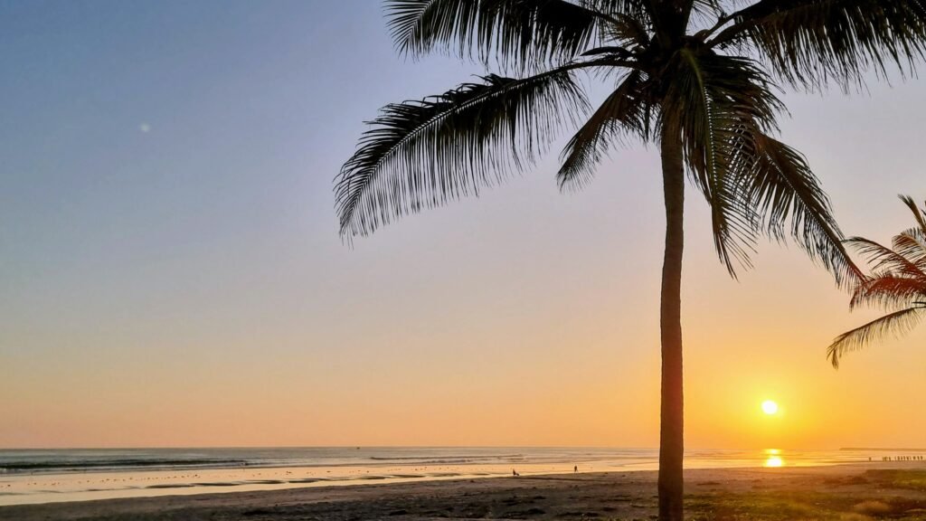 Sonnenuntergang am Indischen Ozean in Salalah