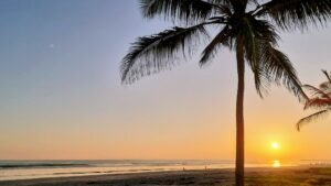 Sonnenuntergang am Indischen Ozean in Salalah