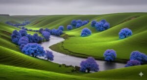 Liebliche Flusslandschaft Liebliche Flusslandschaft