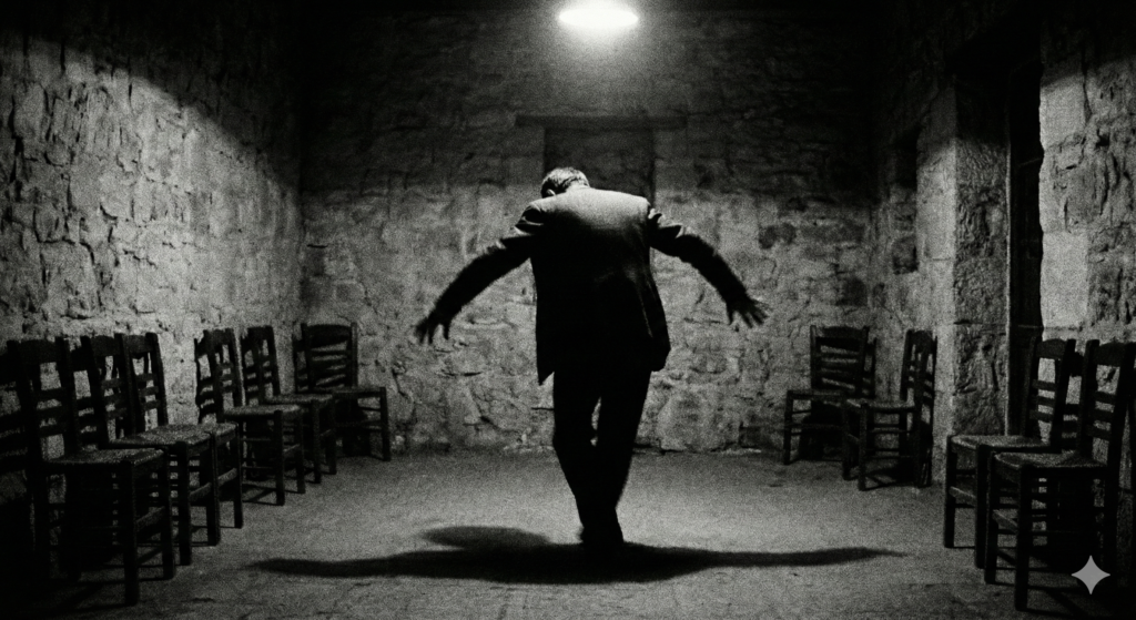 Rembetiko: Mann tanzt den Zeibekiko Rembetiko: Mann tanzt den Zeibekiko