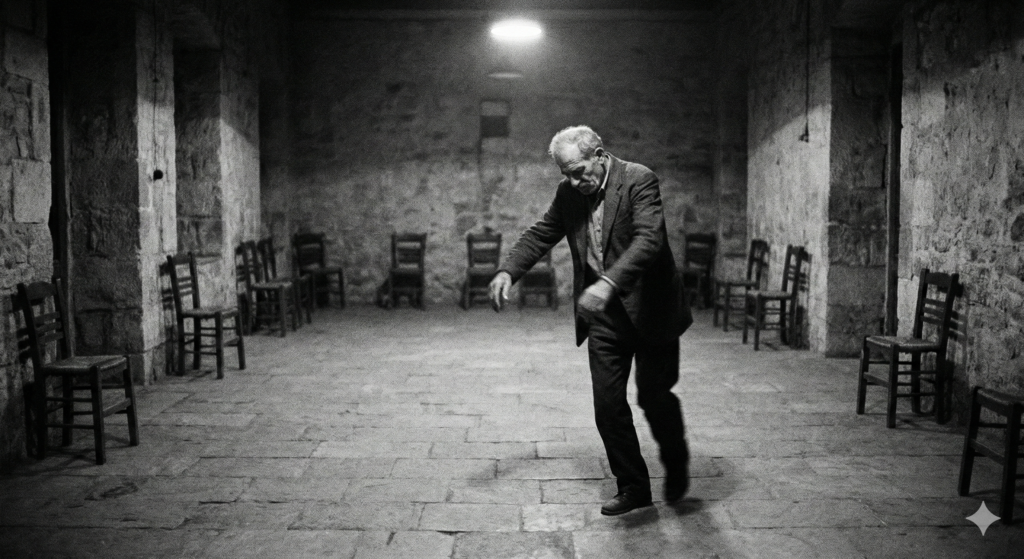 Rembetiko: Mann tanzt den Zeibekiko Rembetiko: Mann tanzt den Zeibekiko