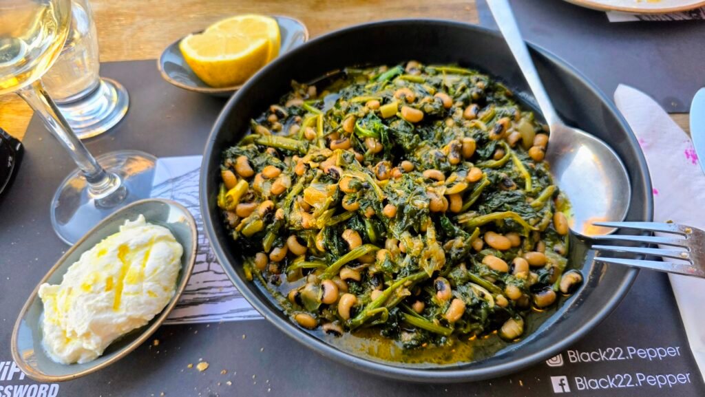 Linsen mit Spinat