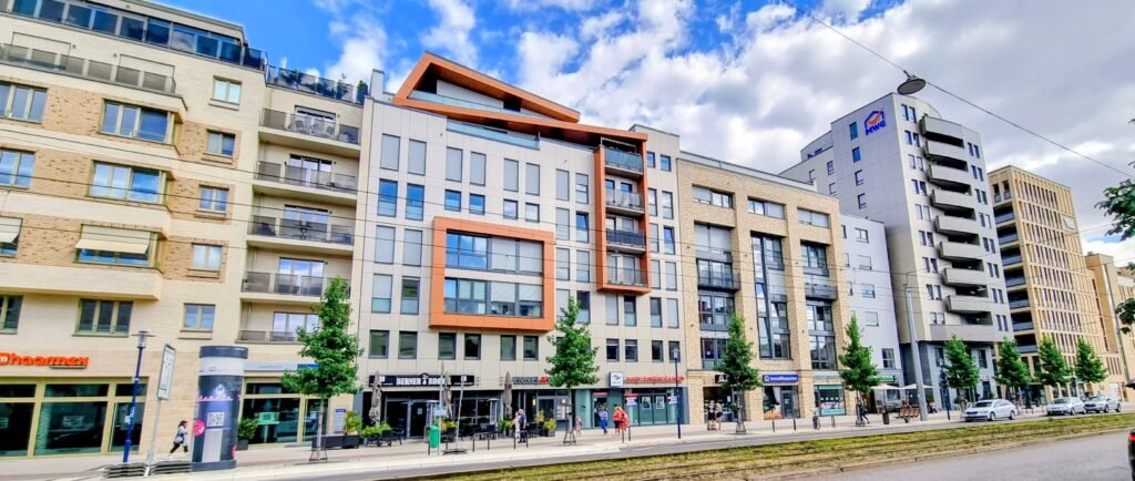 Neue Häuserzeile Breiter Weg in Magdeburg Neue Häuserzeile Breiter Weg in Magdeburg