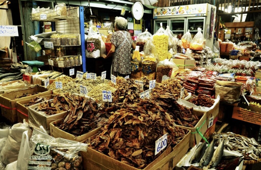 Marktszene in Bangkok