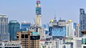 Bangkog: Blick aus dem Fenster des Kimpton Maa Lai