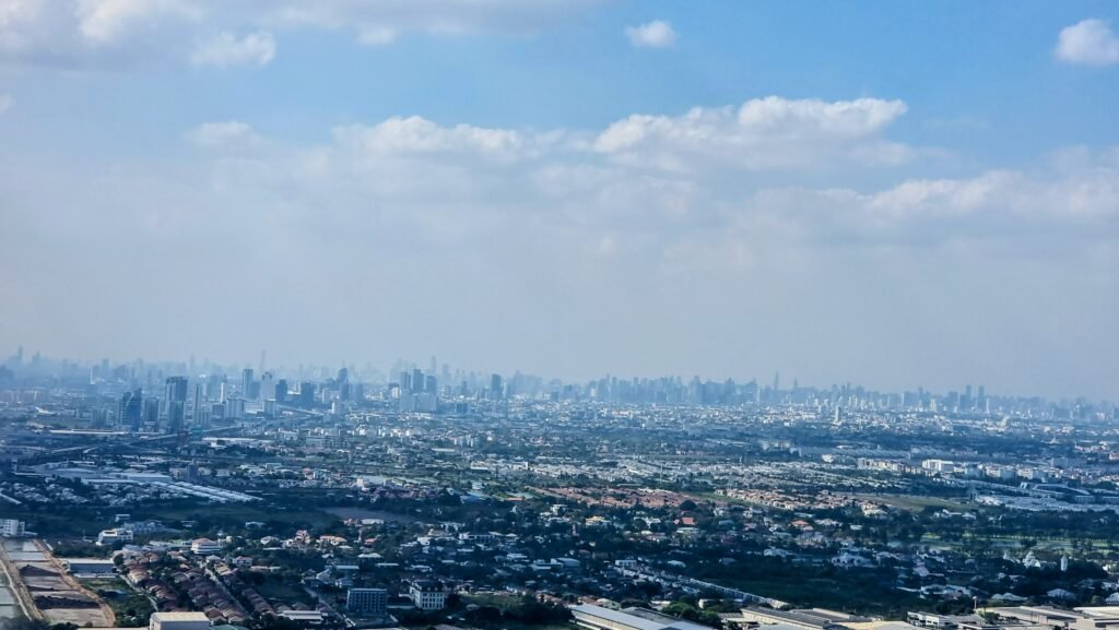 Bangkok von oben im Landeanflug