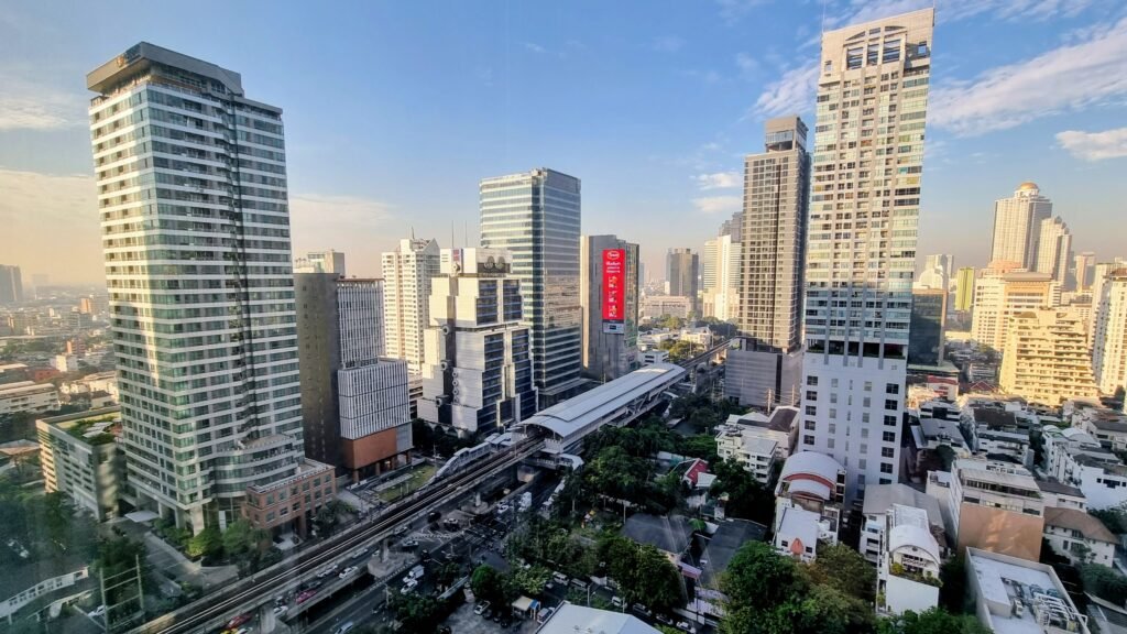 Bangkoker Skyline am Morgen
