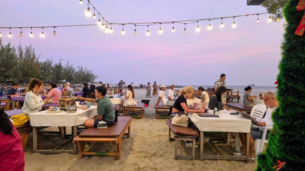 Fischrestaurants am Strand